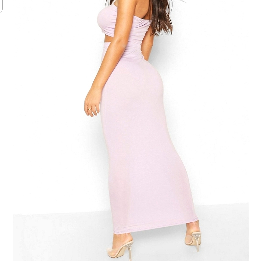 Boohoo Tall Pink Bodycon maxi skirt size 6